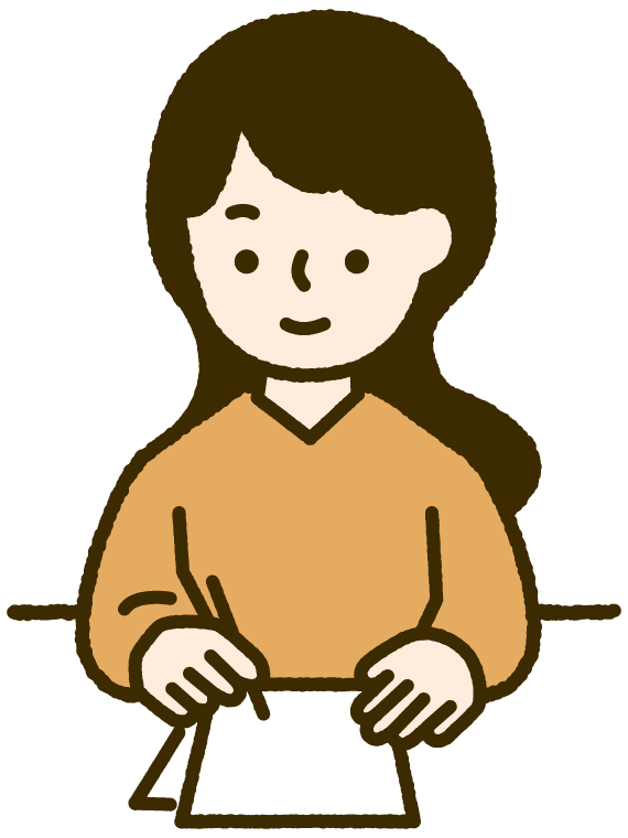 相談シートに記入する